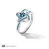 Celtic Knot™ 18K Aquamarine Ring
