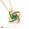 Celtic Knot™ 18K Yellow Gold Emerald Pendant