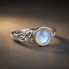 Celtic Mother™ Ring — 18K White Gold | Moonstone