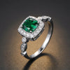 Enchanted Emerald™ Ring — 18K White Gold | Diamond Accent