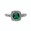 Enchanted Emerald™ 18K White Gold Ring