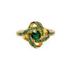 Celtic Knot™ 18K Yellow Gold Emerald Ring