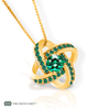 Celtic Knot™ 18K Yellow Gold Emerald Pendant