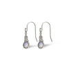 Celtic Mother™ 18K White Gold Moonstone Earrings