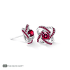 Celtic Knot™ 18K Garnet Earrings